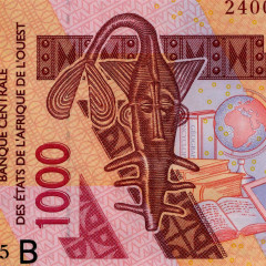 1000 франков 2003 (2024) года - Бенин (Pick 215B) UNC