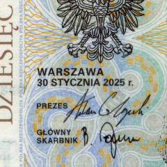 10 злотых 2025 года - Польша (Pick 183.c) UNC