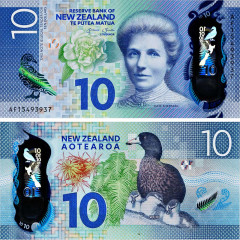 10 долларов 2015 (2021) года - Новая Зеландия (Pick 192) UNC