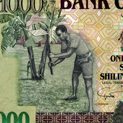 1000 шиллингов 2009 года - Уганда (Pick 43) UNC