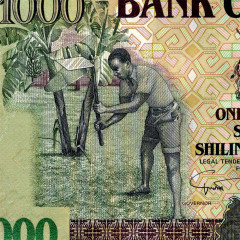 1000 шиллингов 2009 года - Уганда (Pick 43) UNC