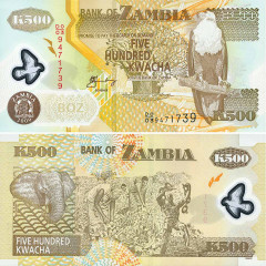 500 квача 2009 года - Замбия UNC