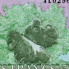 500 франков 1998 года - Руанда (Pick 26) UNC