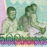 500 франков 1998 года - Руанда (Pick 26) UNC