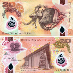 20 кина 2021 года - Папуа - Новая Гвинея (Pick W53) UNC - полимер