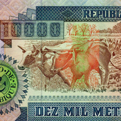 10000 метикал 1991 года - Мозамбик (Pick 137) UNC