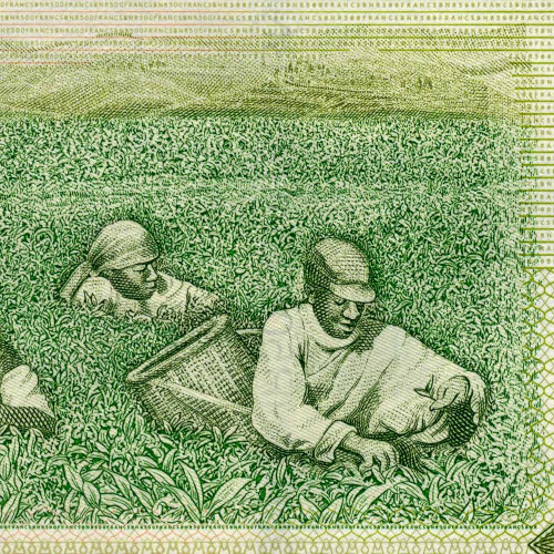 500 франков 2008 года - Руанда (Pick 34) UNC