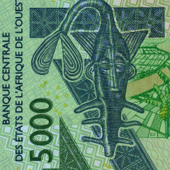 5000 франков 2024 года - Бенин (Pick 217B) UNC