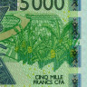 5000 франков 2024 года - Бенин (Pick 217B) UNC