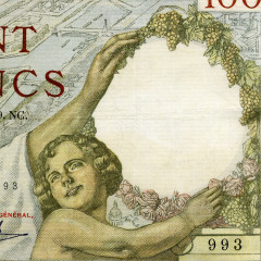 100 франков 1939-1942 гг - Франция (Pick 94 (Сюлли) G-VG