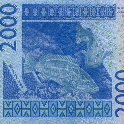 2000 франков 2003 (2024) года - Бенин (Pick 216B) aUNC