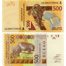 500 франков 2012(2024) года - Кот-д'Ивуар (Pick 119А) UNC
