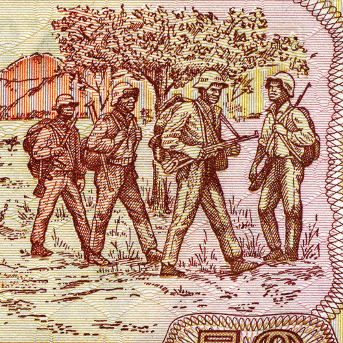 50 метикалов 1986 гг - Мозамбик (Pick 129.b) UNC