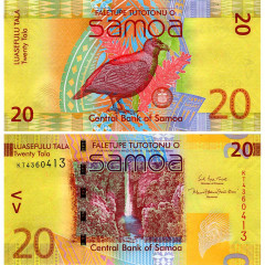 20 тал 2017 года - Самоа (Pick # 40cr) UNC