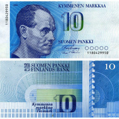 10 марок 1986 года - Финляндия (Pick 113) aUNC