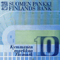 10 марок 1986 года - Финляндия (Pick 113) aUNC