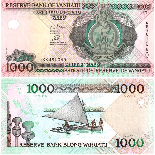 1000 вату 2002 года - Вануату (Pick # 10) UNC