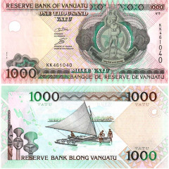 1000 вату 2002 года - Вануату (Pick # 10) UNC