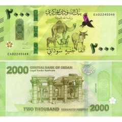 2000 фунтов 2025 года - Судан (Pick  W88) aUNC