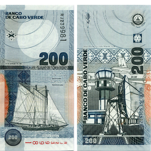 200 эскудо 2005 года - Кабо-Верде (Pick 68) UNC