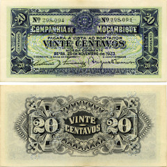20 сентаво 1933 года - Мозамбик (Pick R29) UNC