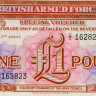 1 фунт 1956 года - Вооруженные силы Великобритании (Pick M29) UNC