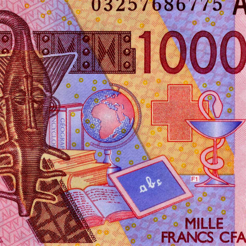 1000 франков 2003 года - Кот-д'Ивуар (Pick 115Aa) UNC