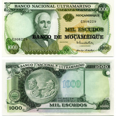 1000 эскудо 1976 года - Мозамбик (Pick 119) UNC