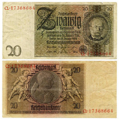 20 рейхсмарок 1929 года - Германия (Pick 181.a) G-VG