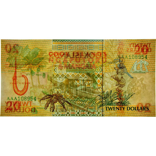 20 долларов 1992 года - Острова Кука (Pick # 9) UNC