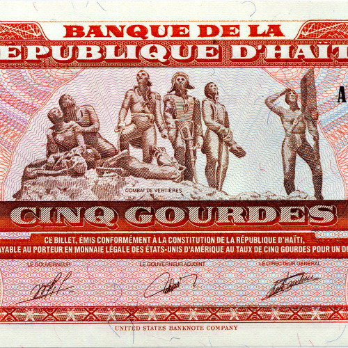 5 гурдов 1989 года - Гаити (Pick 255) UNC