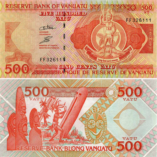 500 вату 1993 года - Вануату (Pick #5.с) UNC