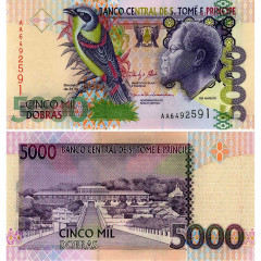 5000 добр 2013 года - Сан-Томе и Принсипи (Pick 65d) UNC