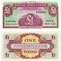 1 фунт 1962 года - Британские вооруженные силы (Pick M36) UNC