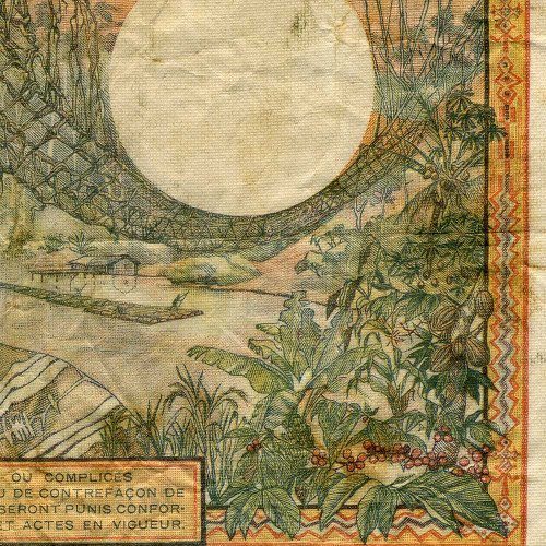 1000 франков 1959-1965 гг. - Кот-д'Ивуар (Pick 103A) F-VF