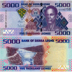 5000 леоне 2013 года - Сьерра-Леоне (Pick 32b) UNC