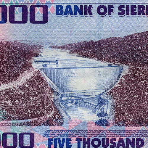 5000 леоне 2013 года - Сьерра-Леоне (Pick 32b) UNC