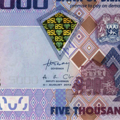 5000 леоне 2013 года - Сьерра-Леоне (Pick 32b) UNC