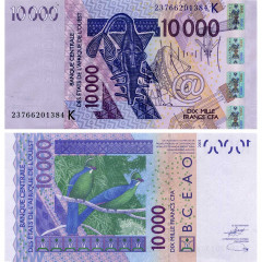 10000 франков 2003 (2023) года - Сенегал (Pick 718K) UNC