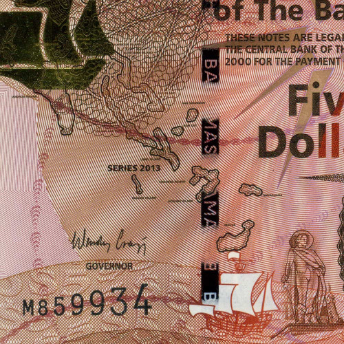 5 долларов 2013 года - Багамские острова (Pick 72A) UNC