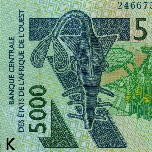 5000 франков 2003 (2024) года - Сенегал (Pick 717K) UNC