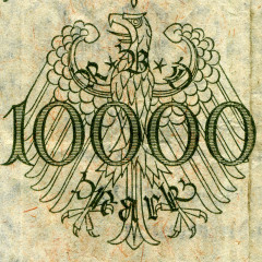 10000 марок 1922 года - Веймарская Республика (Pick 72) F-VF