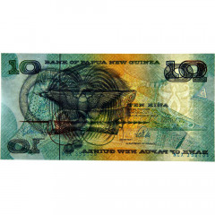 10 кина 1988 года - Папуа - Новая Гвинея (Pick # 9.b) UNC
