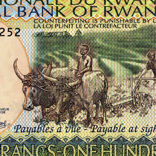 100 франков 2003 года - Руанда (Pick 29.b) UNC