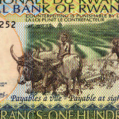 100 франков 2003 года - Руанда (Pick 29.b) UNC