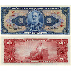 20 крузейро 1961 года - Бразилия (Pick 168a) XF