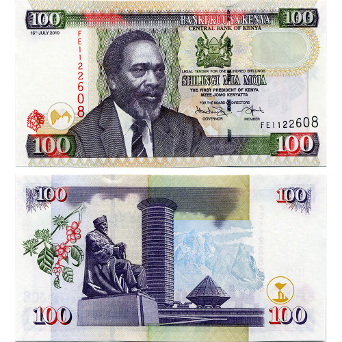 100 шиллингов 2005-2010 гг - Кения (Pick 48) UNC