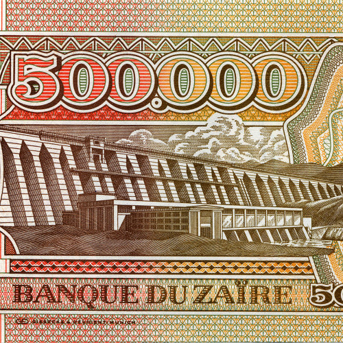 500000 заиров 1992 года - Заир (Pick 43) UNC