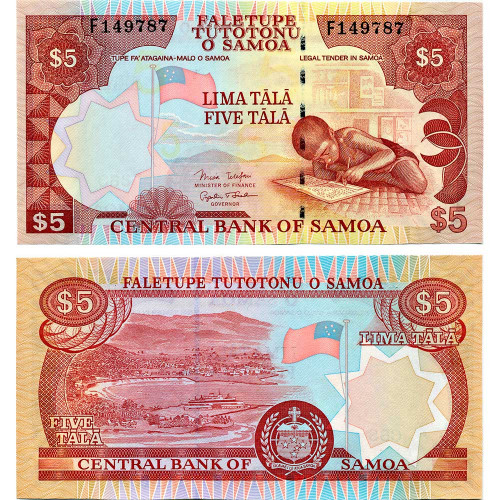 5 тал 2005 года - Самоа (Pick # 33b) UNC