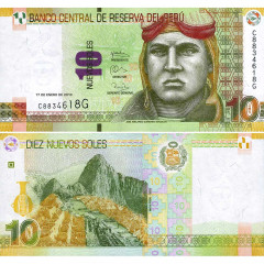 10 солей 2013 года - Перу - Pick# 187) UNC